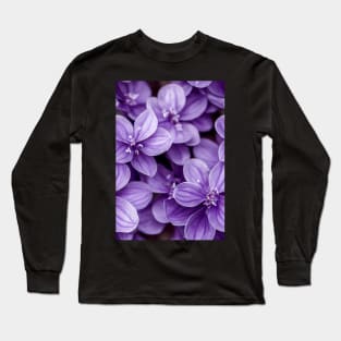 Beautiful Violet Flowers, for all those who love nature #126 Long Sleeve T-Shirt